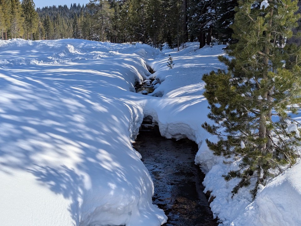 Creek in snow